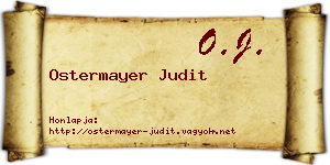 Ostermayer Judit névjegykártya
